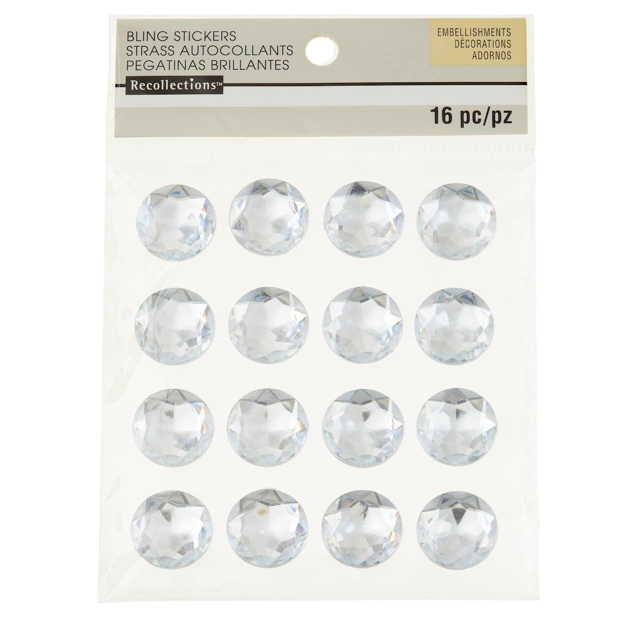 Clear Large Rhinestone Stickers by Recollections&#x2122;